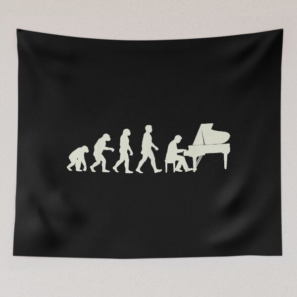 Item preview, Retro Evolution Piano Keys Pianists Classical Music Musician designed and sold by 68MadagascarZoo.
