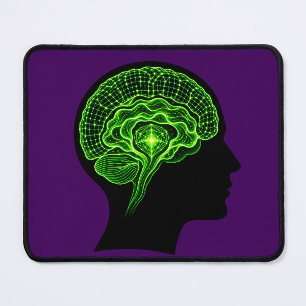 Item preview, Triune Brain Model Neuroplasticity Corporate Psychology Neon Art designed and sold by PERSPECTIVERED.
