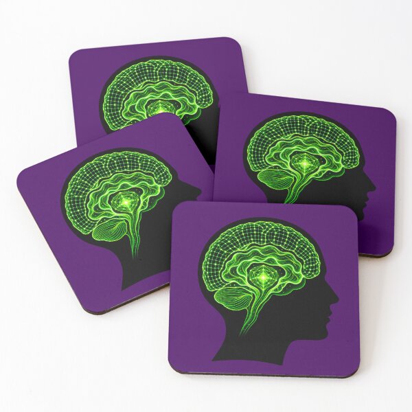 Item preview, Triune Brain Model Neuroplasticity Corporate Psychology Neon Art designed and sold by PERSPECTIVERED.