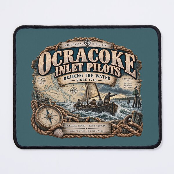 Item preview, Ocracoke Inlet Pilots Reading the Water designed and sold by The Coastal Route.