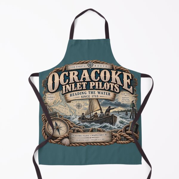 Item preview, Ocracoke Inlet Pilots Reading the Water designed and sold by The Coastal Route.