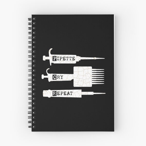 Item preview, Pcr Pipette Cry Repeat  Silhouette Design With Three Types Of Pipettes designed and sold by giffywallss.