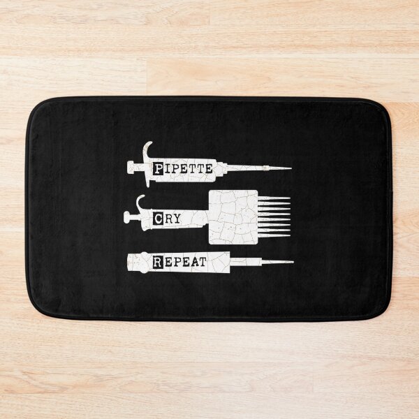 Item preview, Pcr Pipette Cry Repeat  Silhouette Design With Three Types Of Pipettes designed and sold by giffywallss.