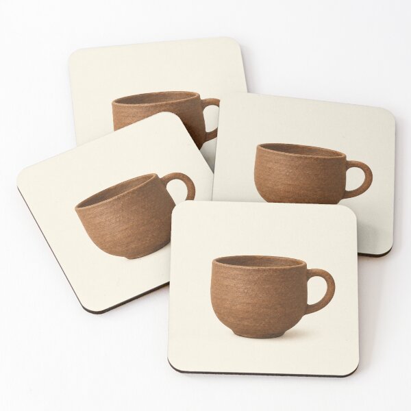 Item preview, Rustic Stoneware Cup | Minimalist Sculptural Print designed and sold by Zaramodo.