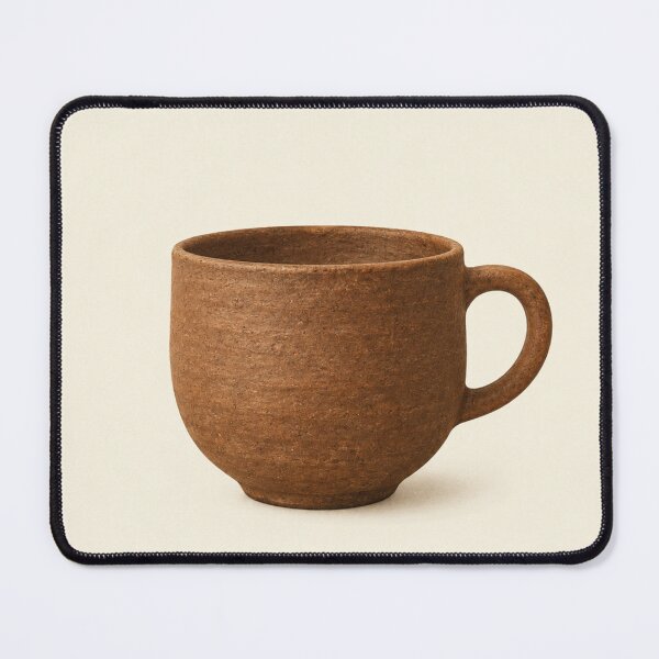 Item preview, Rustic Stoneware Cup | Minimalist Sculptural Print designed and sold by Zaramodo.