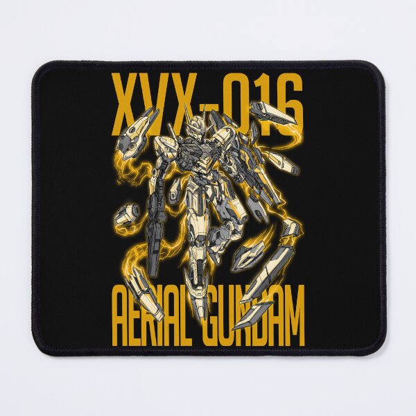 Item preview, gold frame XVX-016 Gundam Aerial The Witch from Mercury vector illustration digital art gunpla poster  designed and sold by sabartgunpla.