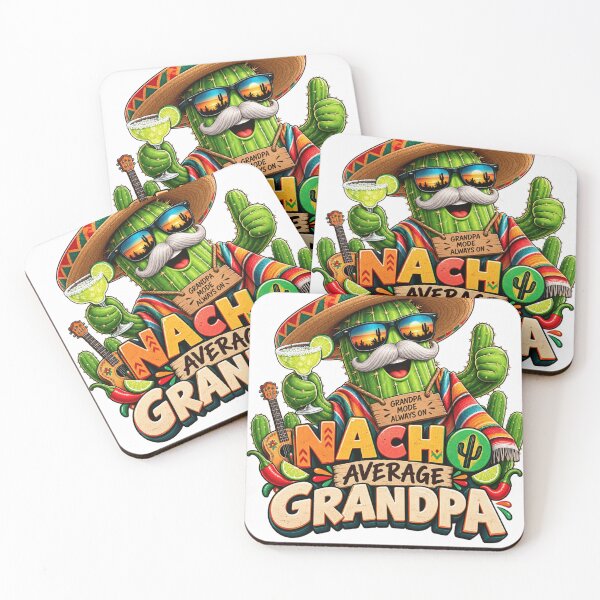 Item preview, Nacho Average Grandpa – Funny Cactus Fiesta designed and sold by Wiamprint.