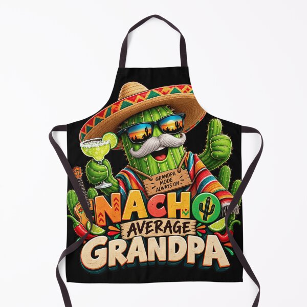 Item preview, Nacho Average Grandpa – Funny Cactus Fiesta designed and sold by Wiamprint.
