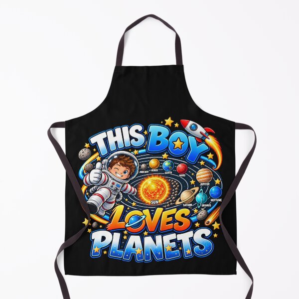 Item preview, This Boy Loves Planets Space System Lover Retro Solar designed and sold by Genius Geek.