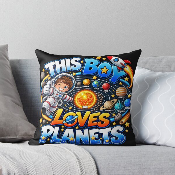 Item preview, This Boy Loves Planets Space System Lover Retro Solar designed and sold by Genius Geek.