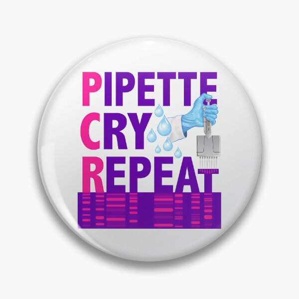 Item preview, Pcr Pipette Cry Repeat Funny Design For Dna Biotechnology Lab Scientist designed and sold by giffywallss.