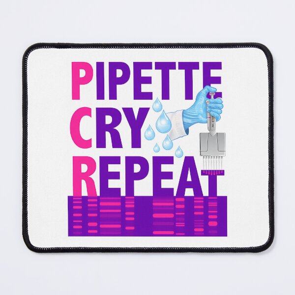 Item preview, Pcr Pipette Cry Repeat Funny Design For Dna Biotechnology Lab Scientist designed and sold by giffywallss.