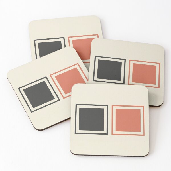 Item preview, Framed Square Duo | Minimalist Neutral Geometric Print designed and sold by Zaramodo.