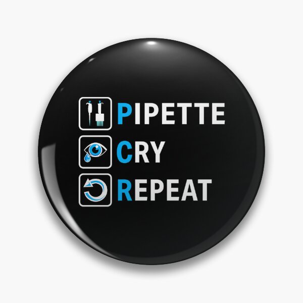 Item preview, Pcr Pipette Cry Repeat Funny Design For Dna Biotechnology Lab Scientists designed and sold by giffywallss.