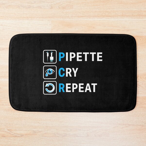 Item preview, Pcr Pipette Cry Repeat Funny Design For Dna Biotechnology Lab Scientists designed and sold by giffywallss.