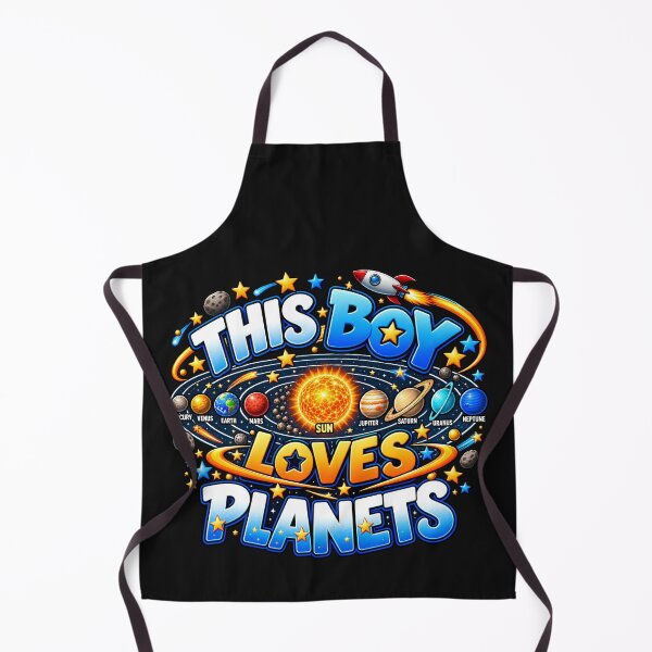 Item preview, This Boy Loves Planets Space System Lover Retro Solar designed and sold by Genius Geek.
