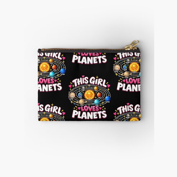 Item preview, This Girl Loves Planets Space System Lover Retro Solar designed and sold by Genius Geek.