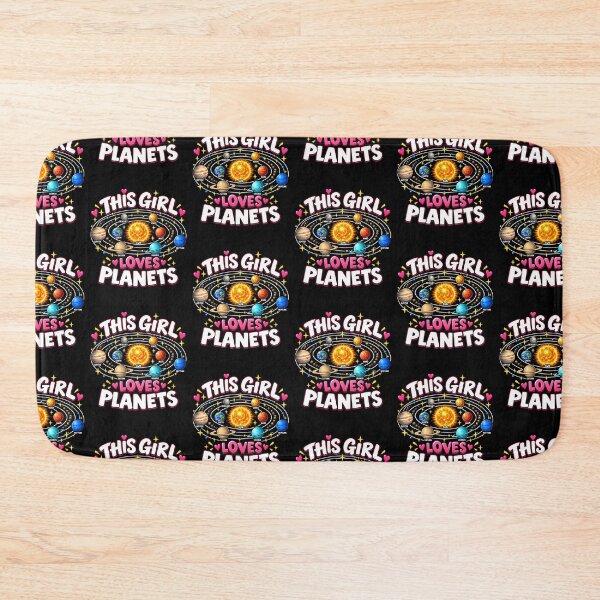 Item preview, This Girl Loves Planets Space System Lover Retro Solar designed and sold by Genius Geek.