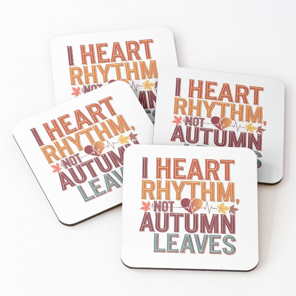 Item preview,  Telemetry Nurse I Heart Rhythm Not Autumn Leaves – Fall Cardiac Nursing designed and sold by CuteDesignables.