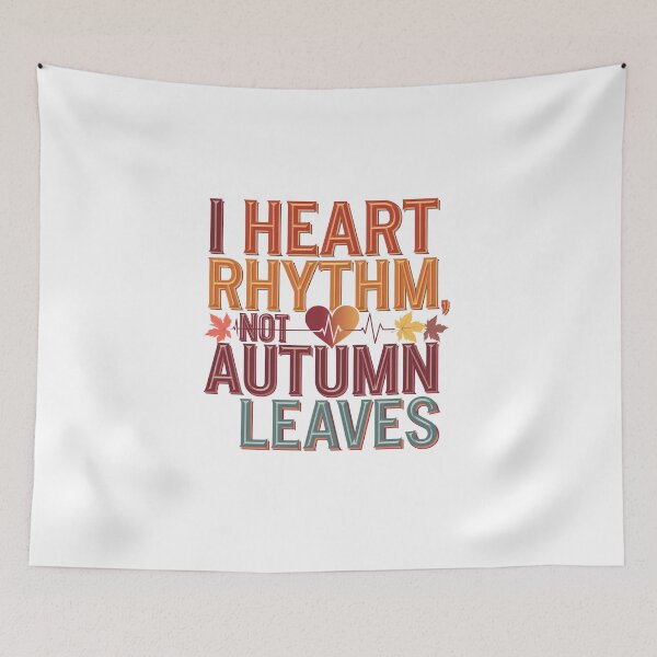 Item preview,  Telemetry Nurse I Heart Rhythm Not Autumn Leaves – Fall Cardiac Nursing designed and sold by CuteDesignables.