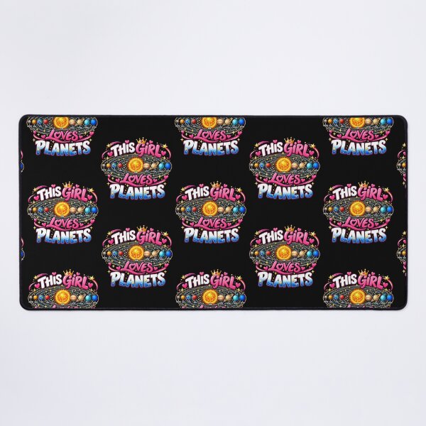 Item preview, This Girl Loves Planets Space System Lover Retro Solar designed and sold by Genius Geek.