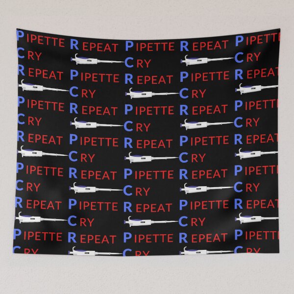 Item preview, Pcr Pipette Cry Repeat Funny Pipette  Microbiology Medical Laboratory Scientist designed and sold by giffywallss.
