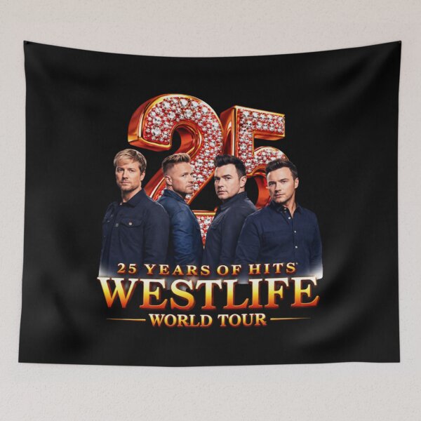 Item preview, 25th Anniversary Classic Boy Band Music, Westlife 2026 designed and sold by Raileymouse.