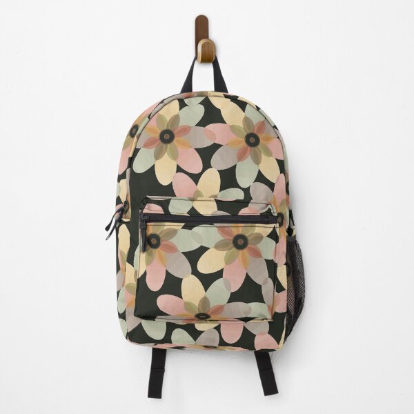 Item preview, 70s Retro Psychedelic Floral Bloom Overlay Geometric Grid Pattern designed and sold by KungPowUnicorn.