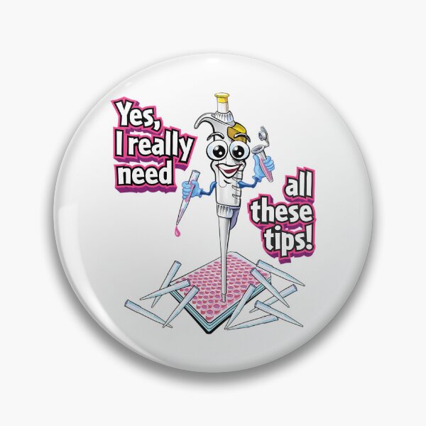 Item preview, Pcr Pipette Funny Cute Science Cartoon - Yes I Really Need All These Tips designed and sold by giffywallss.