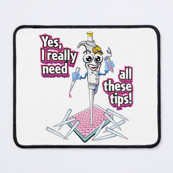 Item preview, Pcr Pipette Funny Cute Science Cartoon - Yes I Really Need All These Tips designed and sold by giffywallss.