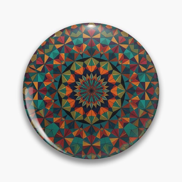 Item preview, Symmetrical Kaleidoscopic Triangles in Vibrant Geometric Harmony designed and sold by Solomon-Ent-144.