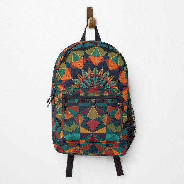 Item preview, Symmetrical Kaleidoscopic Triangles in Vibrant Geometric Harmony designed and sold by Solomon-Ent-144.