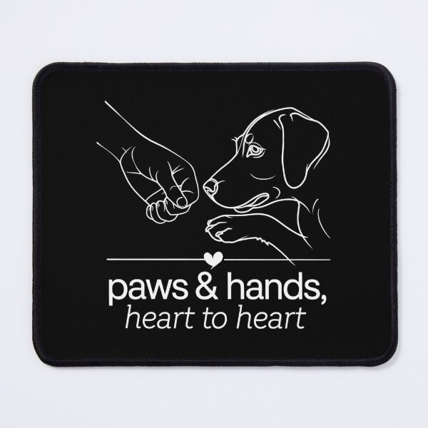 Item preview, Dog And Human Paw Bump Friendship In Animal Style designed and sold by DesignMustangd.