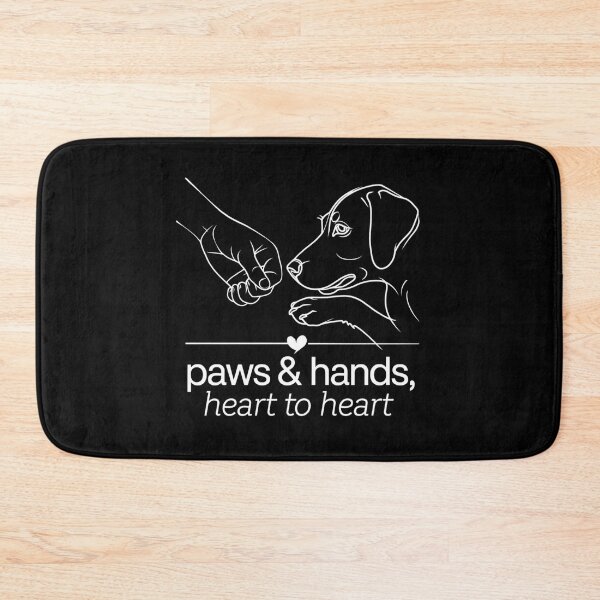 Item preview, Dog And Human Paw Bump Friendship In Animal Style designed and sold by DesignMustangd.