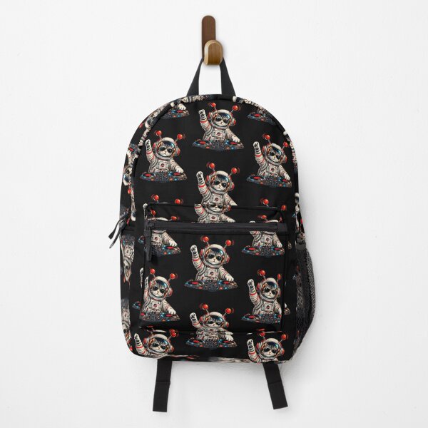 Item preview, DJ Cat Astronaut Space Helmet Retro Music Lover Design designed and sold by Genius Geek.