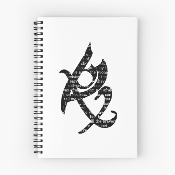 Item preview, The Mortal Instruments - Word Filled Fearless Rune designed and sold by TeeBTees.
