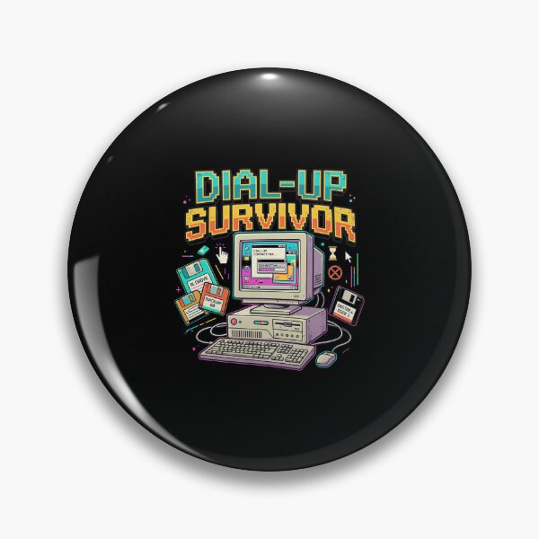 Item preview, Dial Up Survivor Retro Computer Pixel Art designed and sold by Priscillardman.