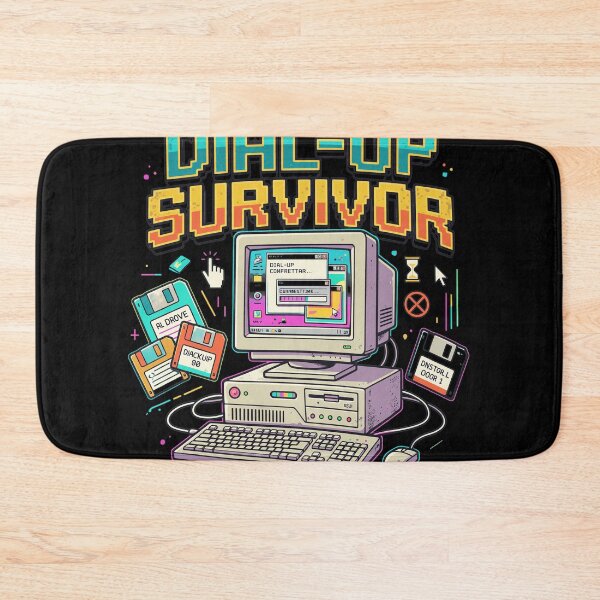Item preview, Dial Up Survivor Retro Computer Pixel Art designed and sold by Priscillardman.