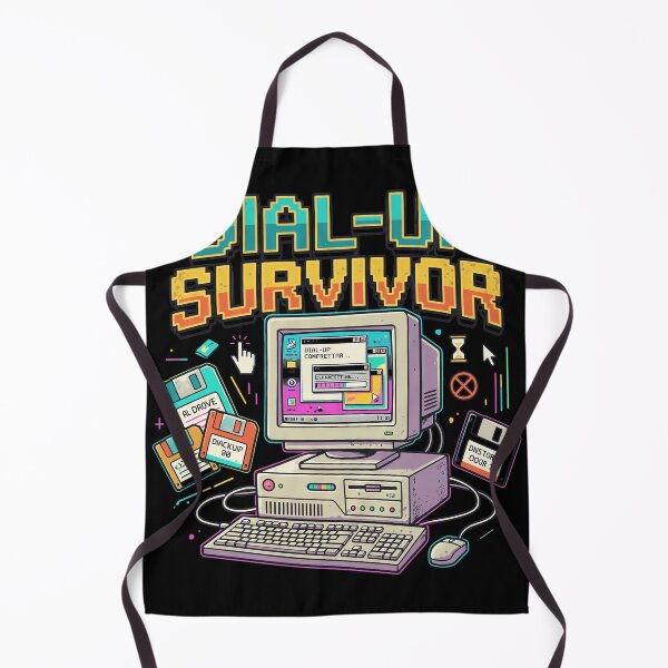 Item preview, Dial Up Survivor Retro Computer Pixel Art designed and sold by Priscillardman.