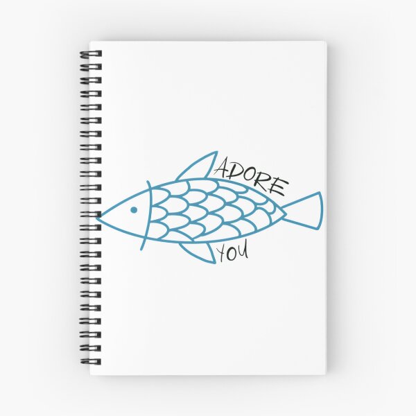 Item preview, Adore You Cute Fish Illustration with Heart Design for Ocean Lovers designed and sold by blackhorizon.