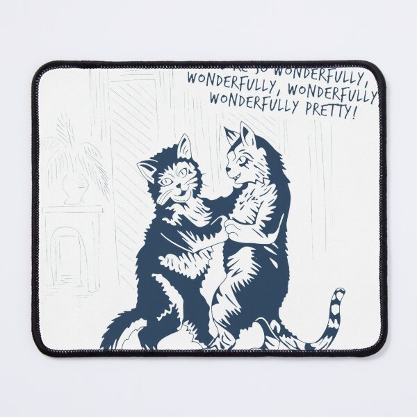 Item preview, Dancing Cats Whimsical Vintage Style Illustration designed and sold by Priscillardman.