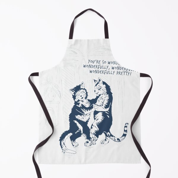Item preview, Dancing Cats Whimsical Vintage Style Illustration designed and sold by Priscillardman.