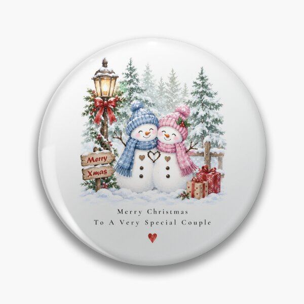 Item preview, Special Couple Christmas Card | Snowman Christmas Card designed and sold by Aesthetic-Avenue.