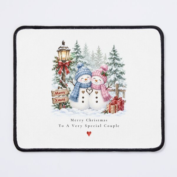 Item preview, Special Couple Christmas Card | Snowman Christmas Card designed and sold by Aesthetic-Avenue.