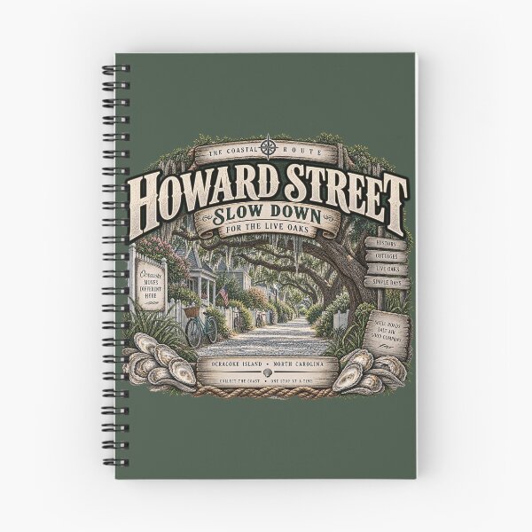 Item preview, Howard Street Slow Down Ocracoke designed and sold by The Coastal Route.