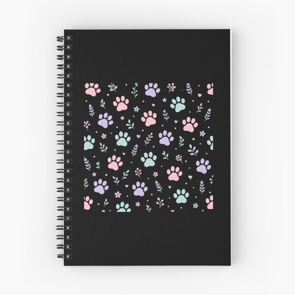 Item preview, Pastel Rainbow Cat Paw Print Pattern designed and sold by DesignMustangd.