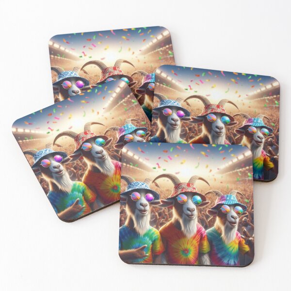 Item preview, FESTIVAL GOING GOATS designed and sold by ThatRockChic.