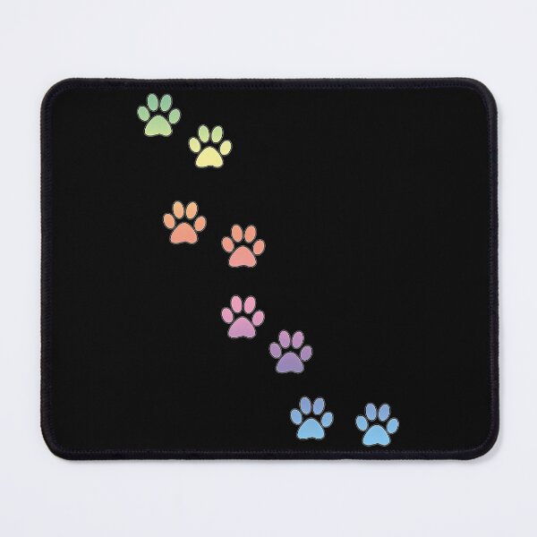Item preview, Paw Prints Pastel Colors - Rainbow designed and sold by DesignMustangd.