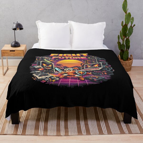 Item preview, Retro Pixel Art Knight Fights Future Tech designed and sold by Priscillardman.