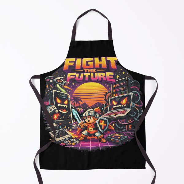 Item preview, Retro Pixel Art Knight Fights Future Tech designed and sold by Priscillardman.
